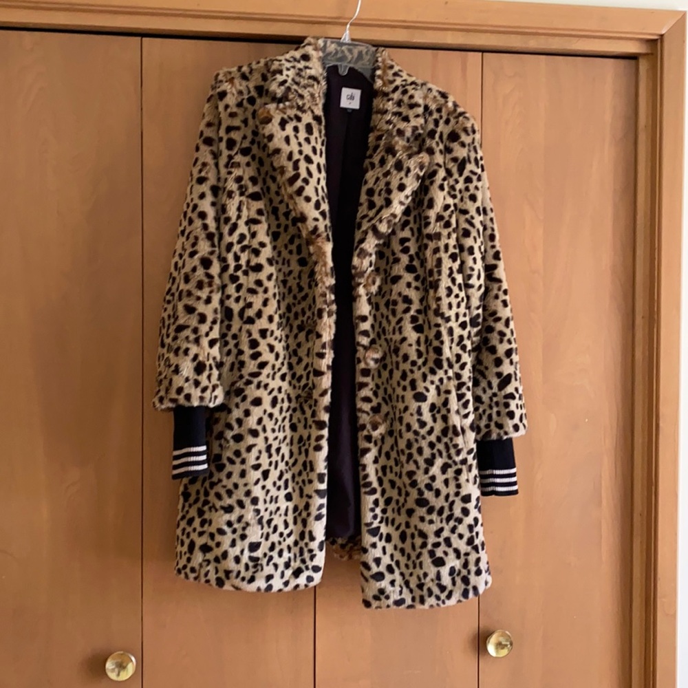 Faux animal print coat by Cabi